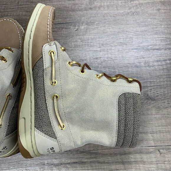 Sperry Top-Sider~Women’s~Hikerfish Tan Ankle Boots~Size 6.5 - Picture 5 of 10